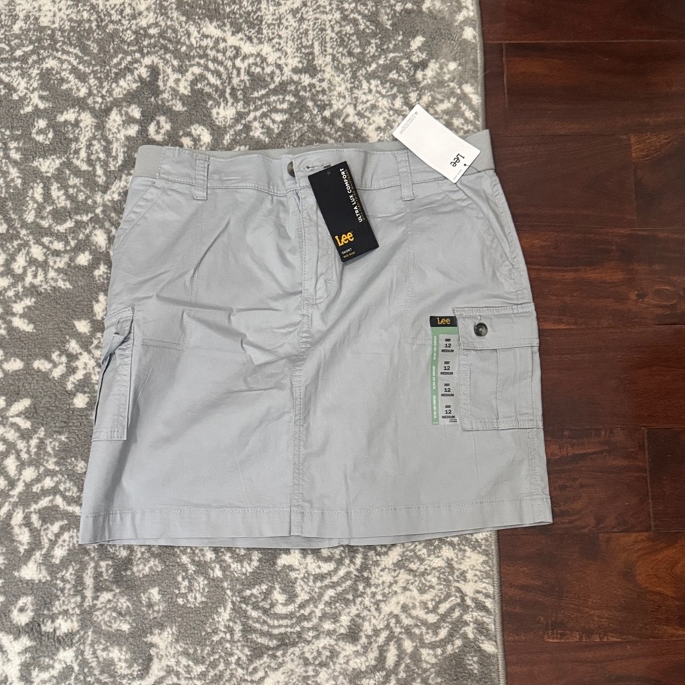 Lee Light Gray Utility Skirt